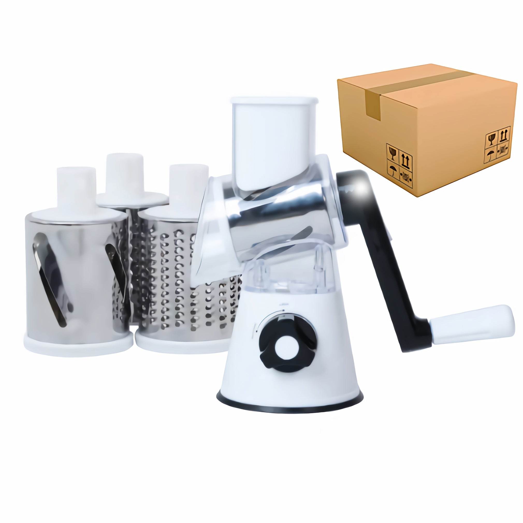 Plastik 3 pichoqli meva va sabzavotlarni kesish va maydalash uchun oshxona asbobi