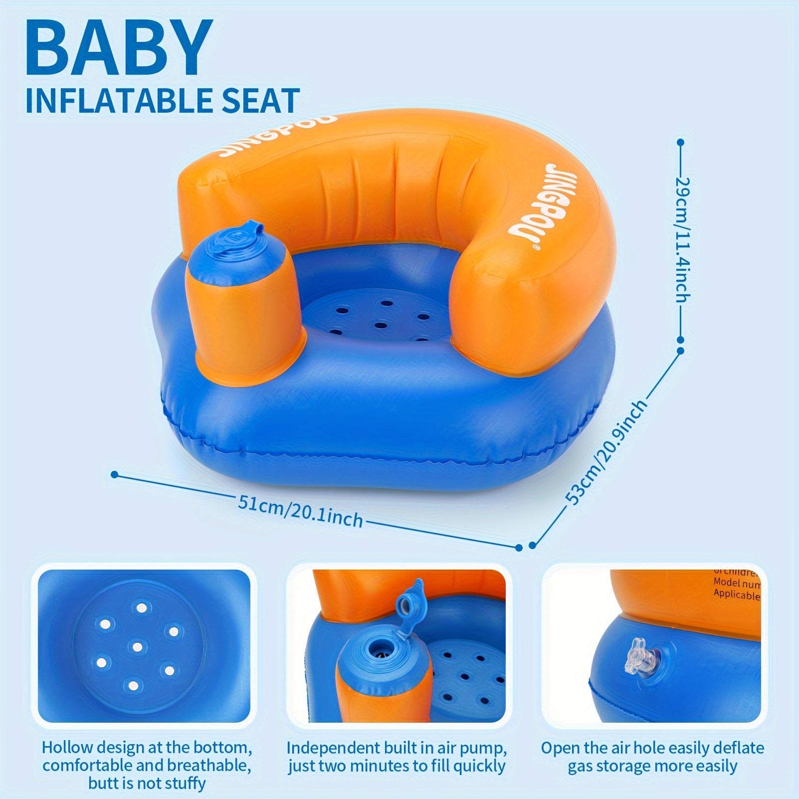 Inflatable Pool Seat for Kids with Comfortable Design