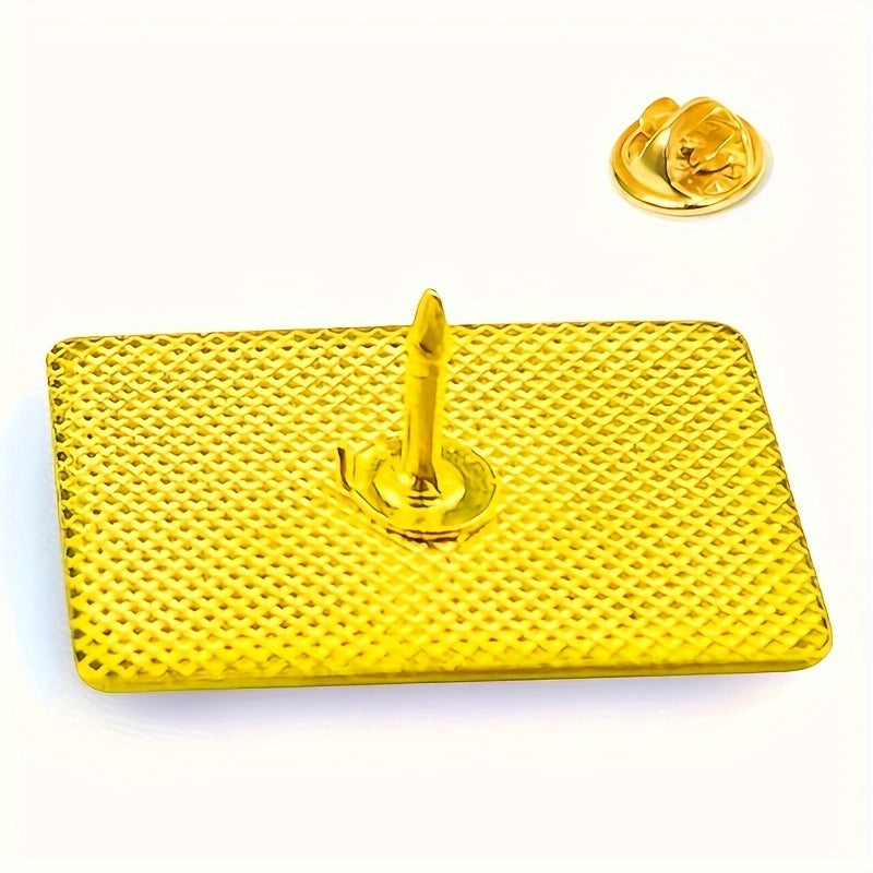 Set of 20 Spanish Flag Alloy Lapel Pins Square National Emblem Brooches for Jackets Backpacks Accessories