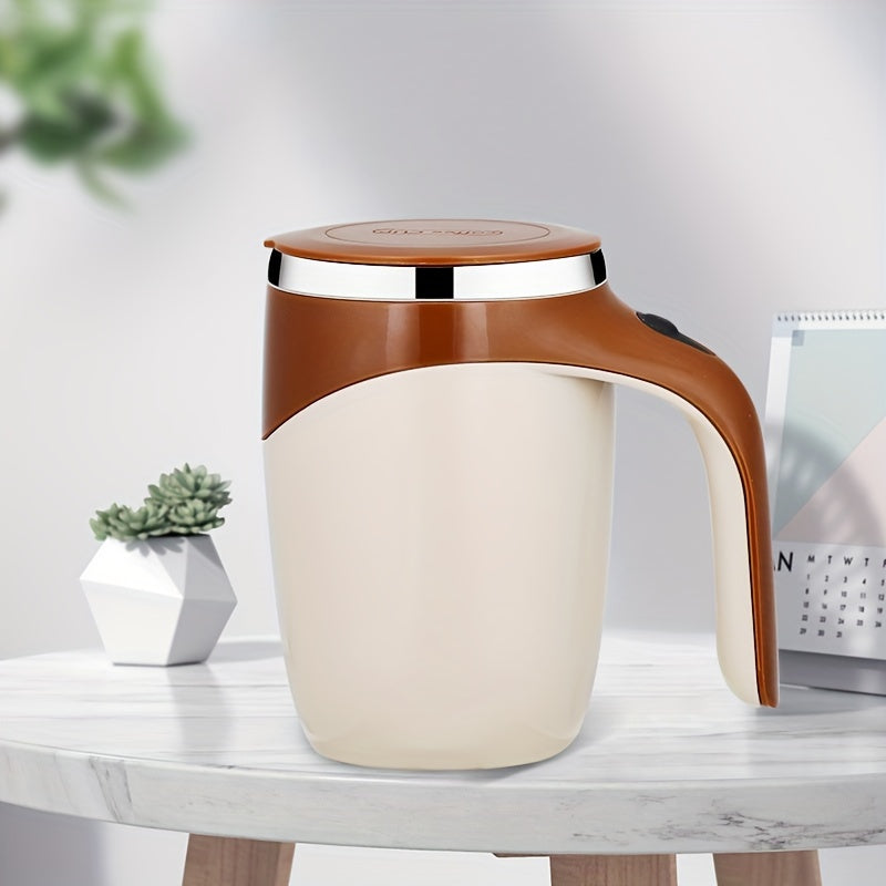 Stainless Steel Self-Stirring Coffee Mug Auto Mixing Cup for Coffee and Milk