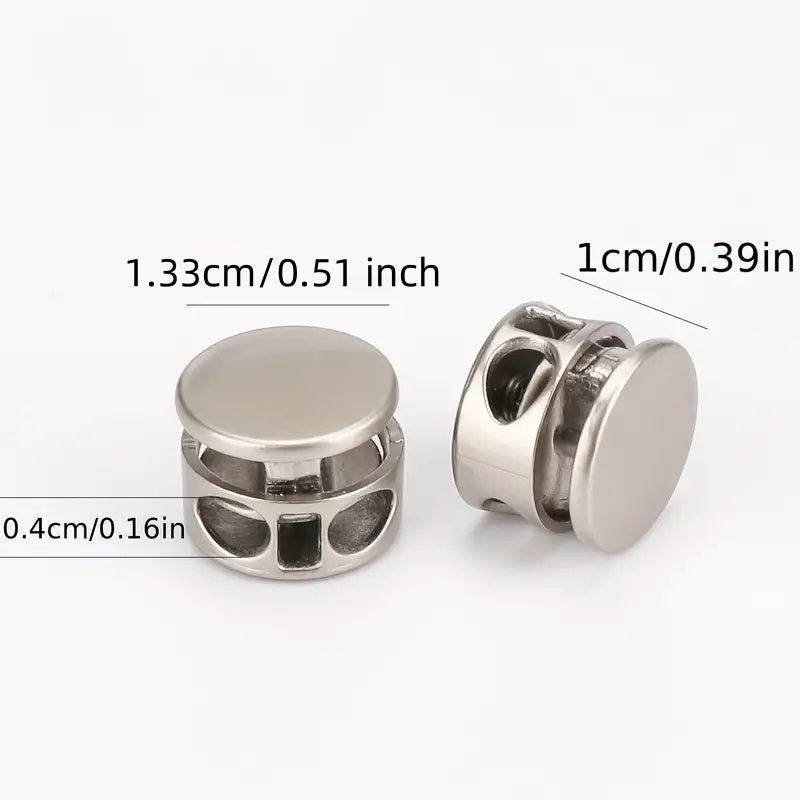 6-Pack No-Tie Shoe Lace Locks Aluminum Alloy Spring Buckle Easy Install