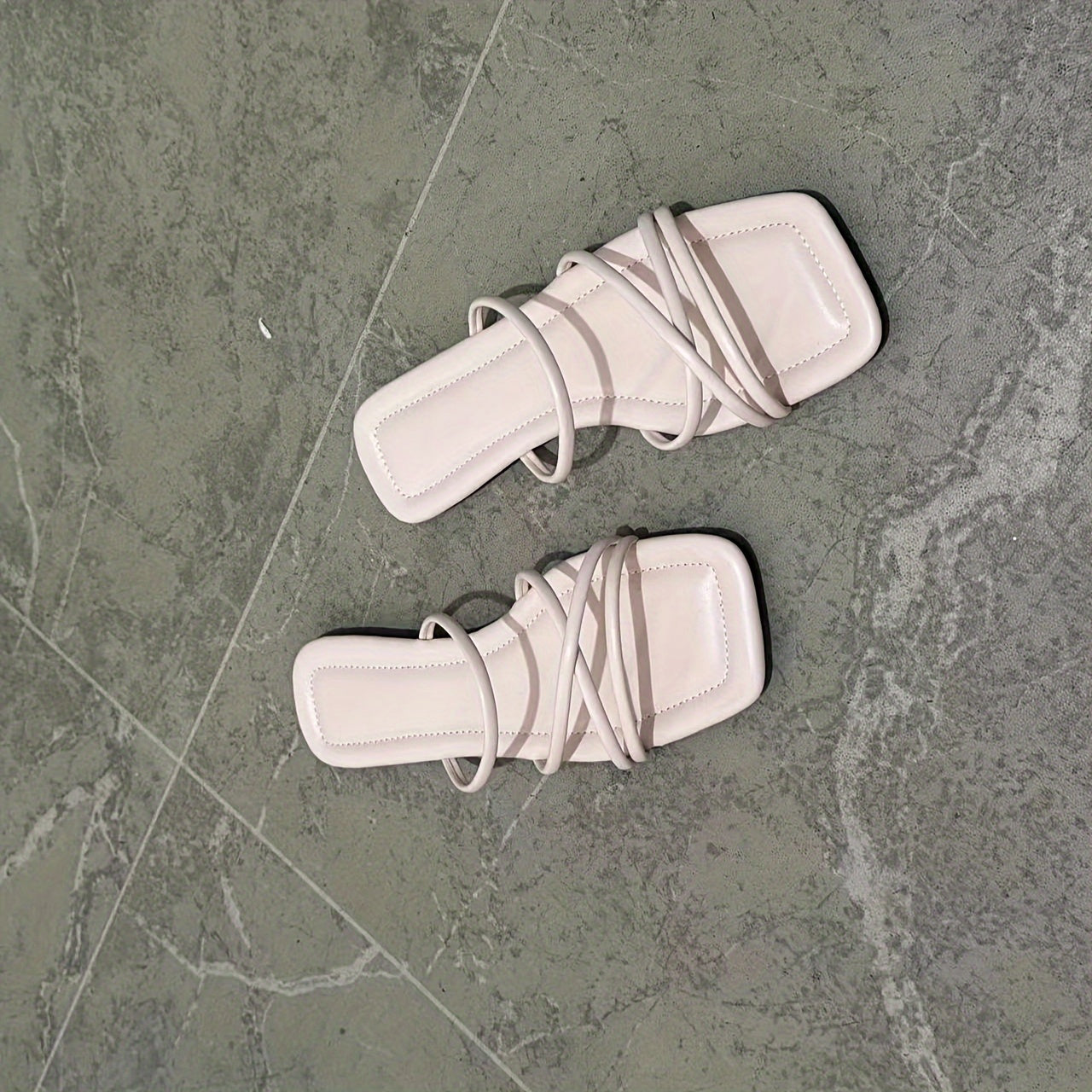 Women's Flat Large Size Sandals Comfort Wide Fit Black