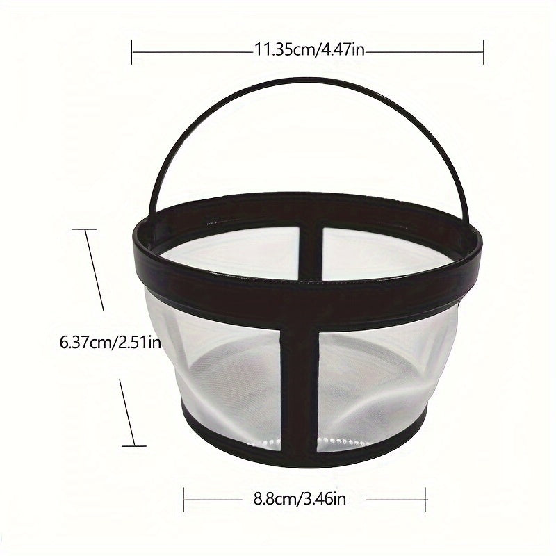 Durable Nylon Coffee Filter Basket with Handle for Pour Over Systems