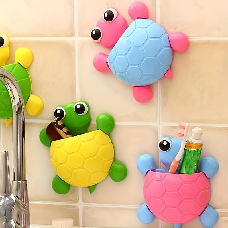 Turtle Design Suction Cup Toothbrush Holder for Halloween and Christmas Decor