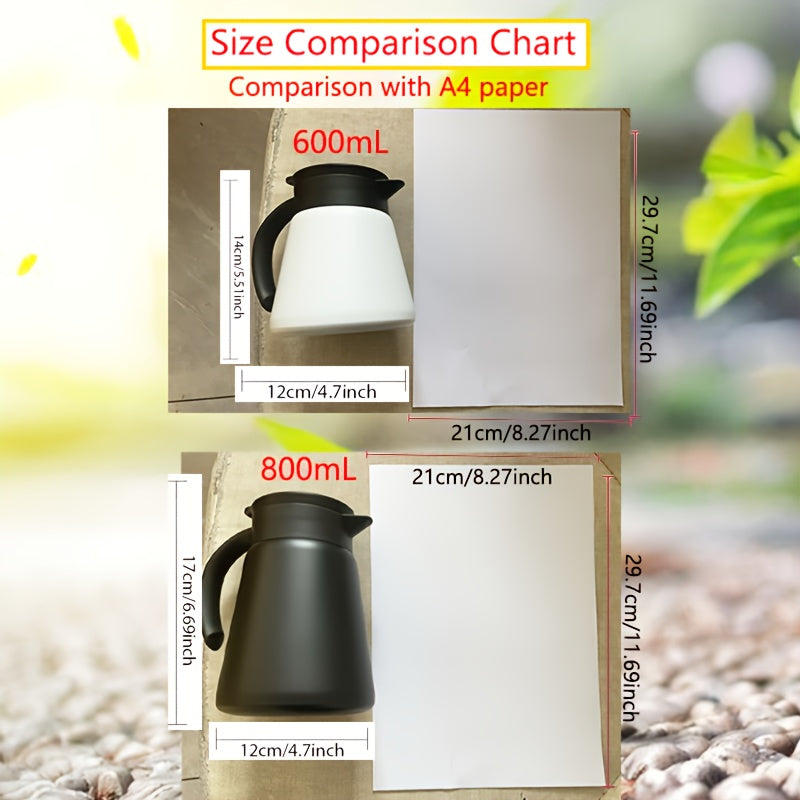 Insulated Stainless Steel Teapot 600/800ml Large Capacity Easy to Clean