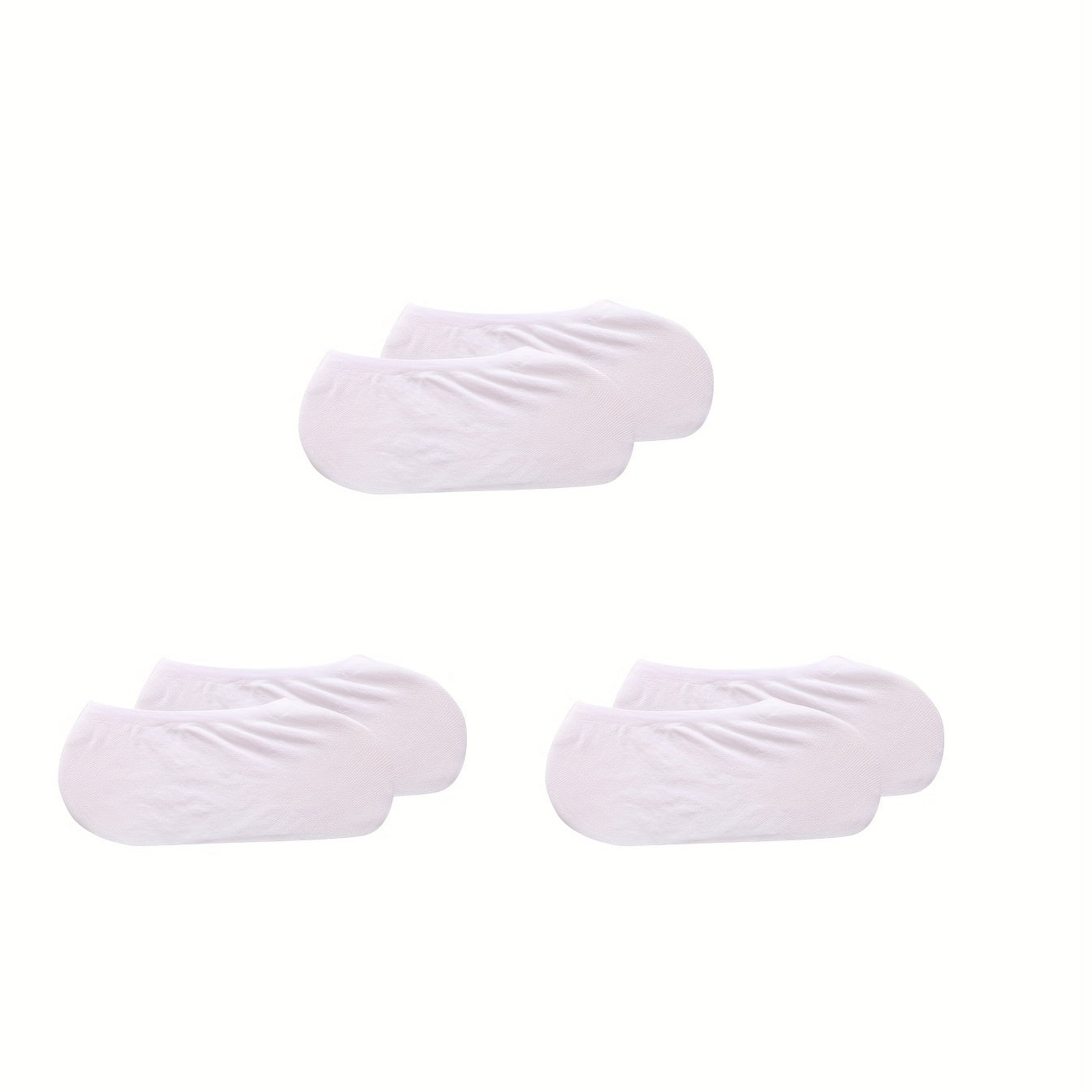 Women’s Invisible Low Cut Ankle Socks 3 Pairs Breathable Solid