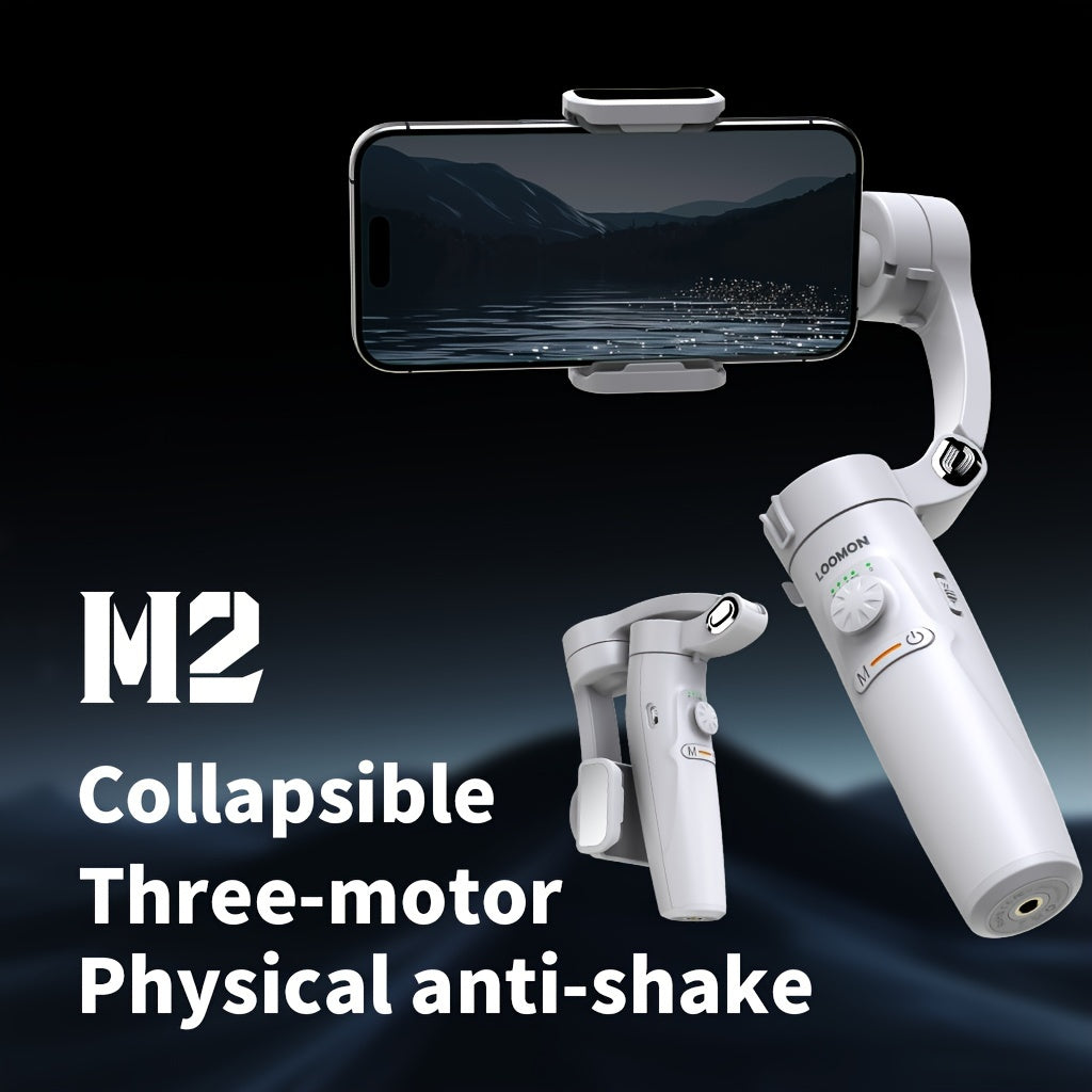 Mobile Phone Gimbal Handheld Stabilizer with Three-Axis Tracking and Live Video