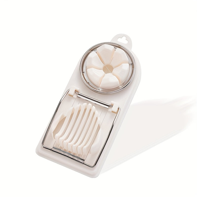 Multifunctional Egg Cutter for Hard Boiled Eggs Kitchen Gadgets PP Plastic 7.76x3.46in