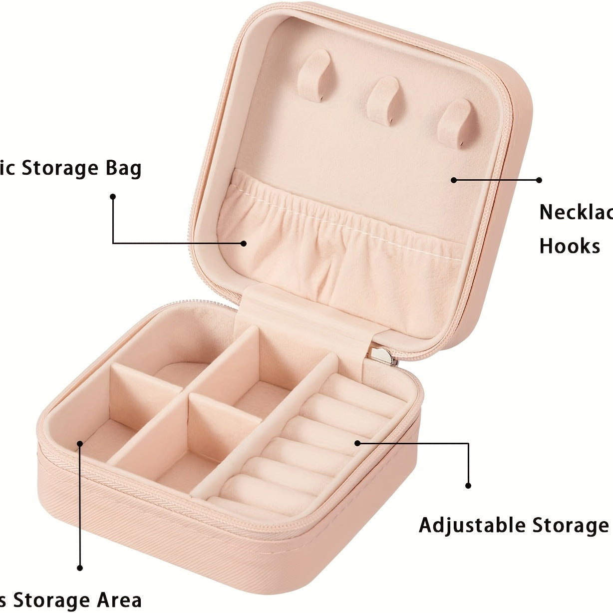 Органайзер для путешествий из кожи, компактный чехол для колец, серег, ожерелий и браслетов