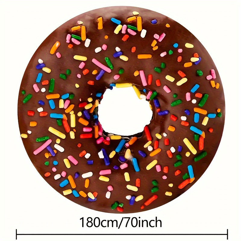 Hilarious Food Print Round Blanket for Couch, Travel, and Gift