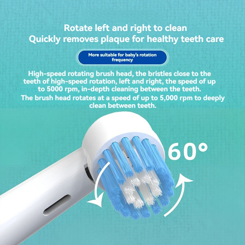 Children's Electric Toothbrush with Spotted Dog Dust Cover for Kids Age 3+