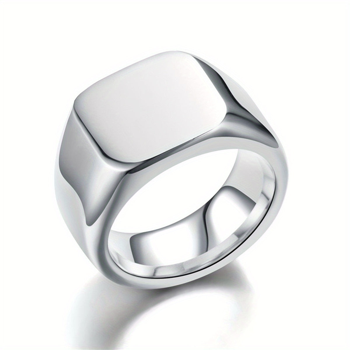 Plain Stainless Steel Ring for Men, Simple Fashion Jewelry, Durable and Stylish