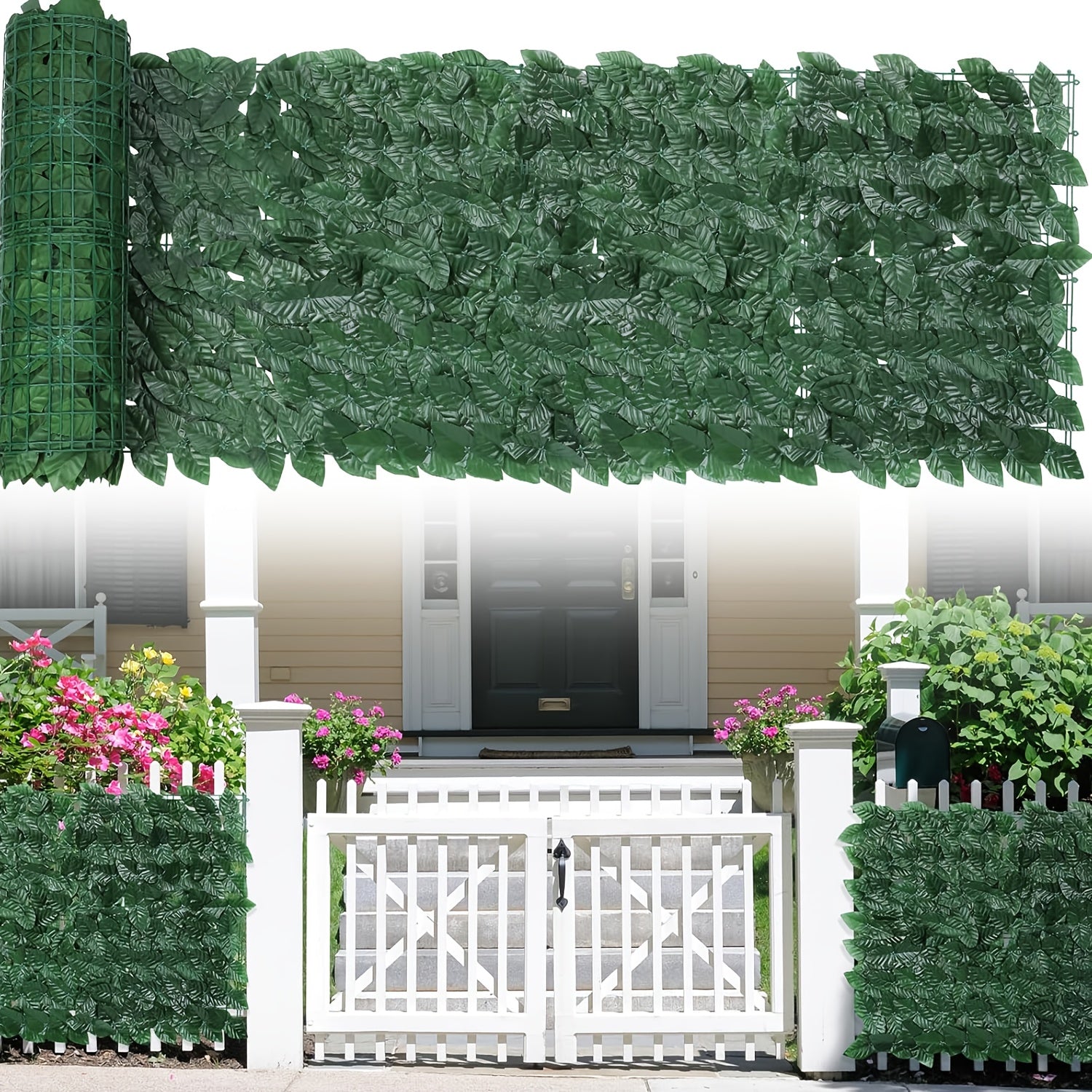 Artificial Ivy Fence Screen 299.72x50.8cm Outdoor Privacy Garden Wall Decor