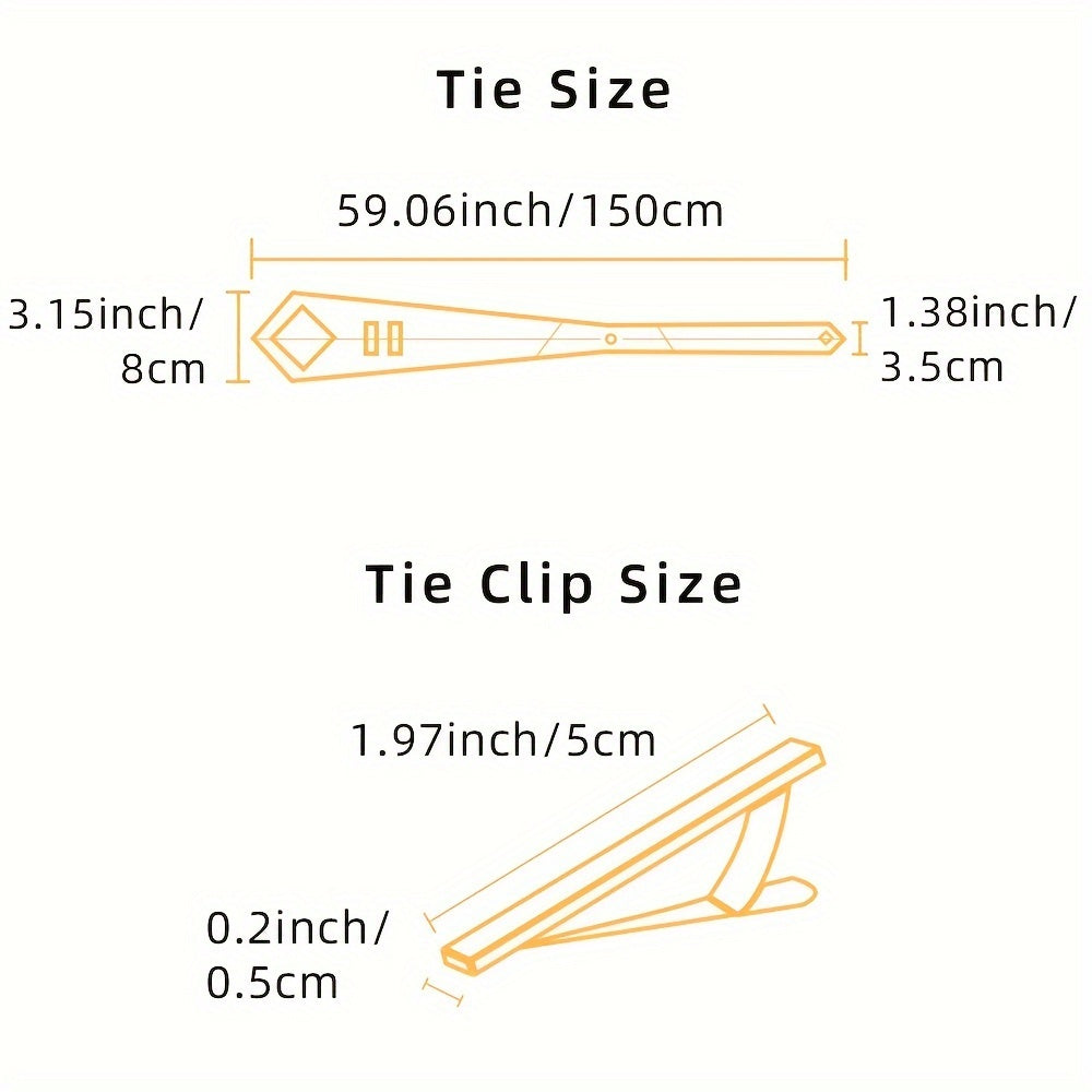 Men's Plaid Tie Set with Square Scarf Cufflinks for Weddings and Parties