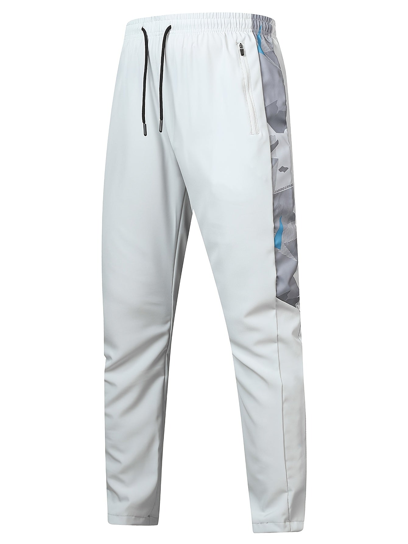 Men's Camo Windproof Athletic Set Hooded Jacket and Pants Quick-Dry Breathable Reflective Full-Zip Sportswear