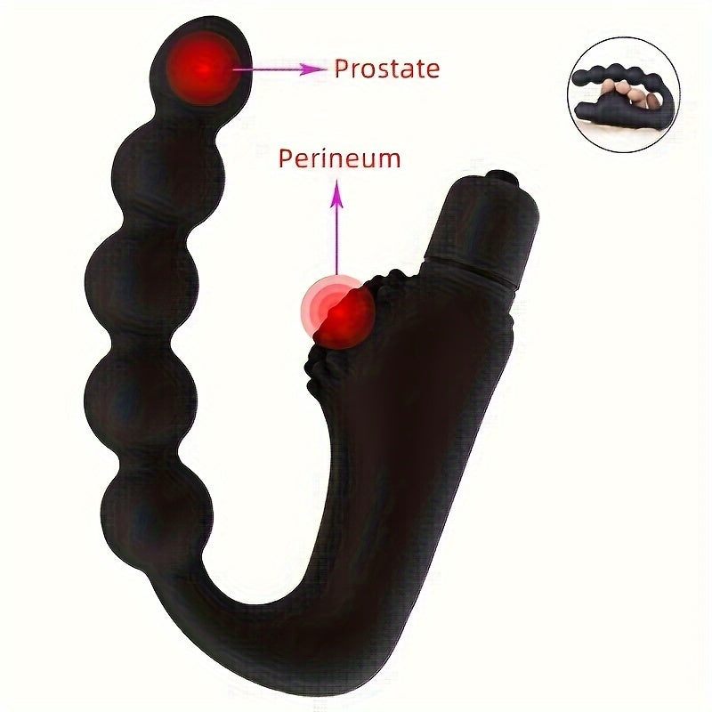 Men Silicone Anal Vibration Plug Prostate Massager 10 Frequencies