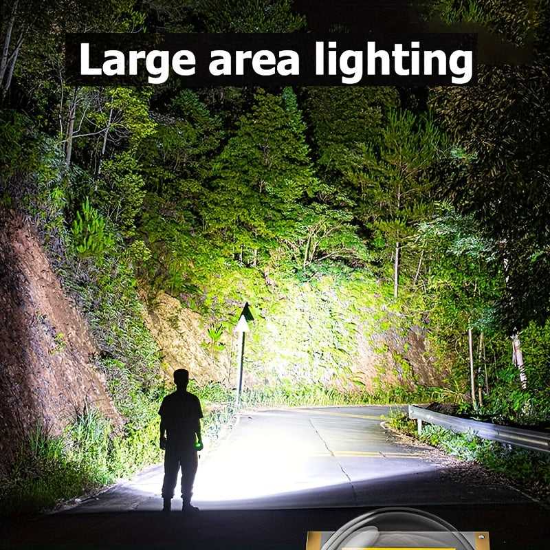 LED Flashlight with Power Bank 150-350 Lumens Rechargeable Lithium Battery USB Rechargeable Outdoor Camping Hiking
