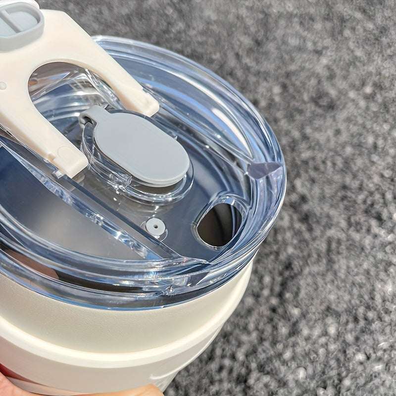 1140ML Автомобильный изоляционный стакан с большой емкостью для воды, простой офисный стакан с соломинкой, нержавеющая сталь ледяной тумблер