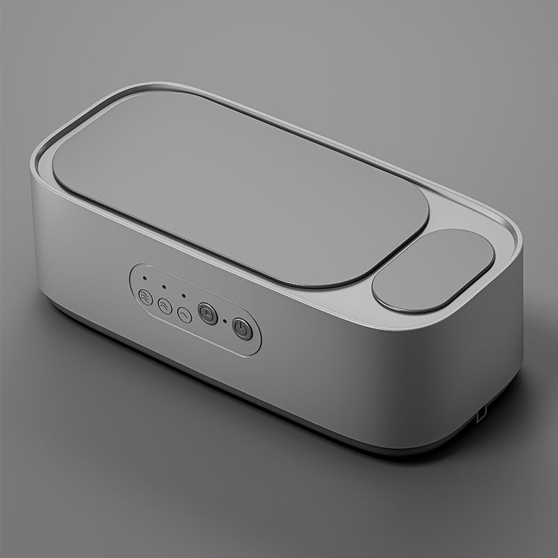 Portable Deep Cleaning Device with Rechargeable Battery and High Frequency Vibration for Glasses Jewelry Watches and Dentures