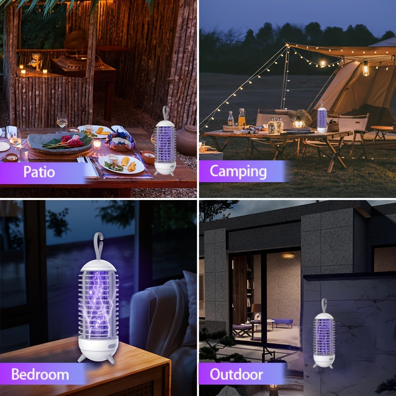 Электрический уничтожитель комаров и отпугиватель мух для использования на улице и на ферме, изготовленный из ABS-материала