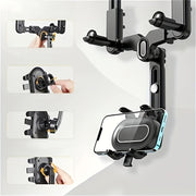 Universal 360° buriladigan avtomobil telefon uchun tutqich teleskopik ABS tutqich