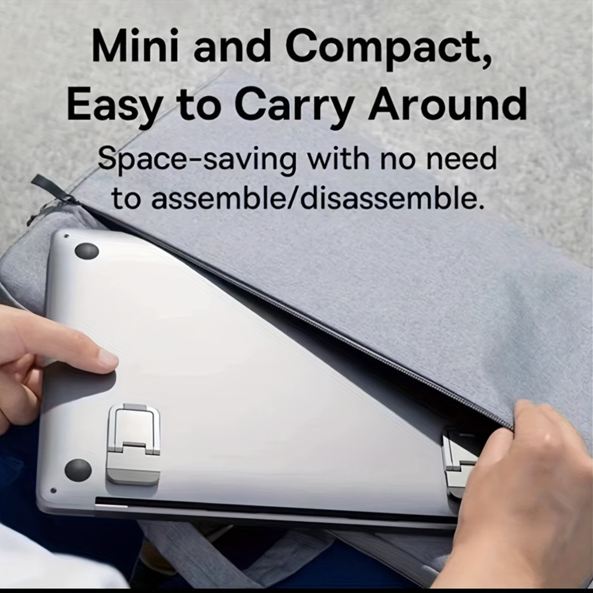 Foldable Ergonomic Laptop Stand for Laptops Tablets and Phones 25.4-45.7 cm ABS Material