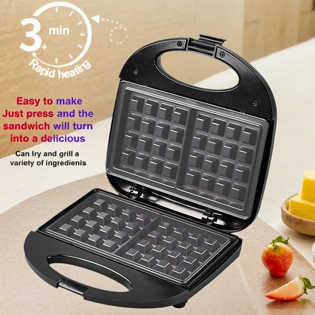 European Standard Plug Waffle Maker Non-Stick Coating Widened Deepened Baking Tray 750W