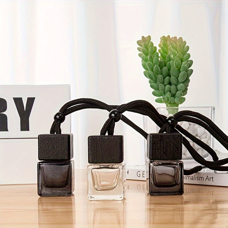 Чёрная крышка для бутылки парфюма автомобиля, четырёхугольная крышка, автомобильный аксессуар