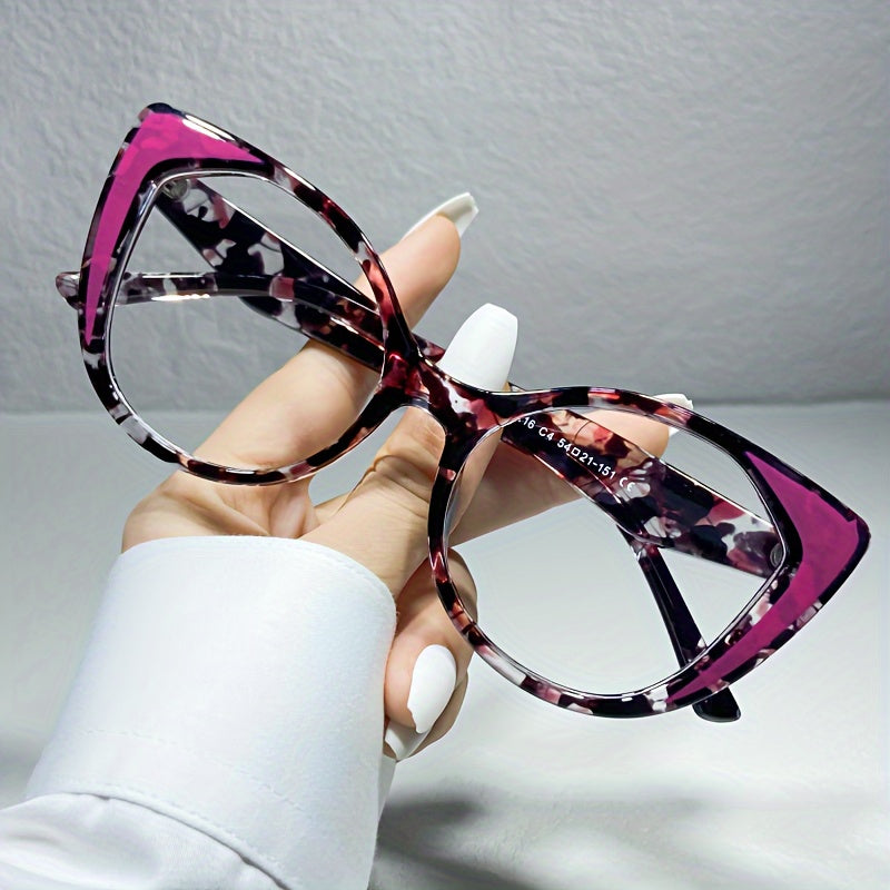 Unisex Blue Light Blocking Glasses Cat Eye Frame Clear Lenses Computer Spectacles