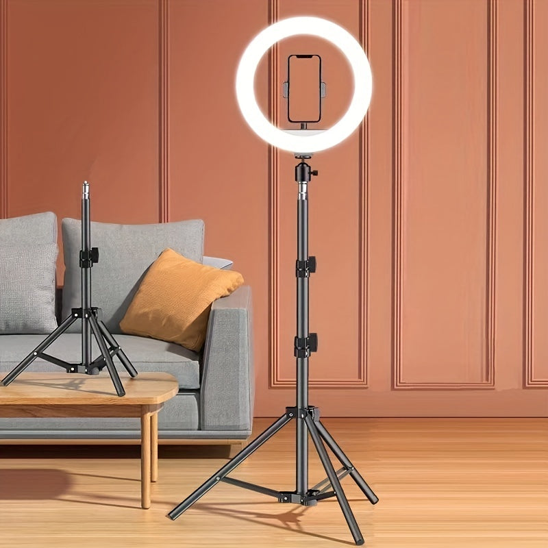 10-Inch Heavy-Duty Adjustable Light Stand with 1.1m Tripod for Photography Studio Lighting