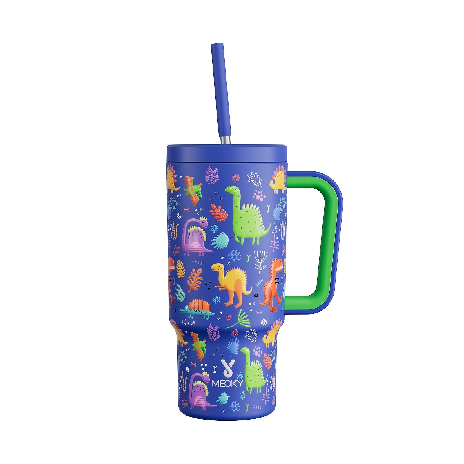 24oz Stainless Steel Tumbler with Lid and Straw Leakproof BPA-Free for Travel and Outdoor Use