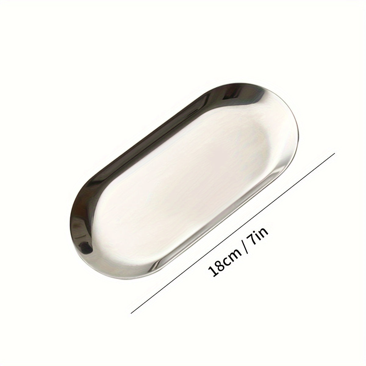 Stainless Steel Dessert Plate with Cartoon Pattern for Snacks and Fruit