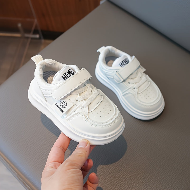 Kids White Sneakers for Boys and Girls Age 1-6 Lightweight Casual Running Shoes
