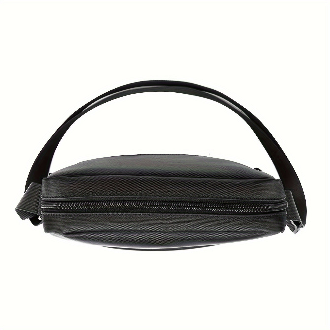 Men's Black Polyester Crossbody Bag for Outdoor and Business Travel