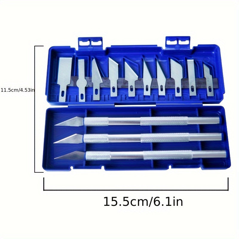 13Pcs Aluminum Alloy Carving Knife Set Art Tools for Papercutting Scrapbooking