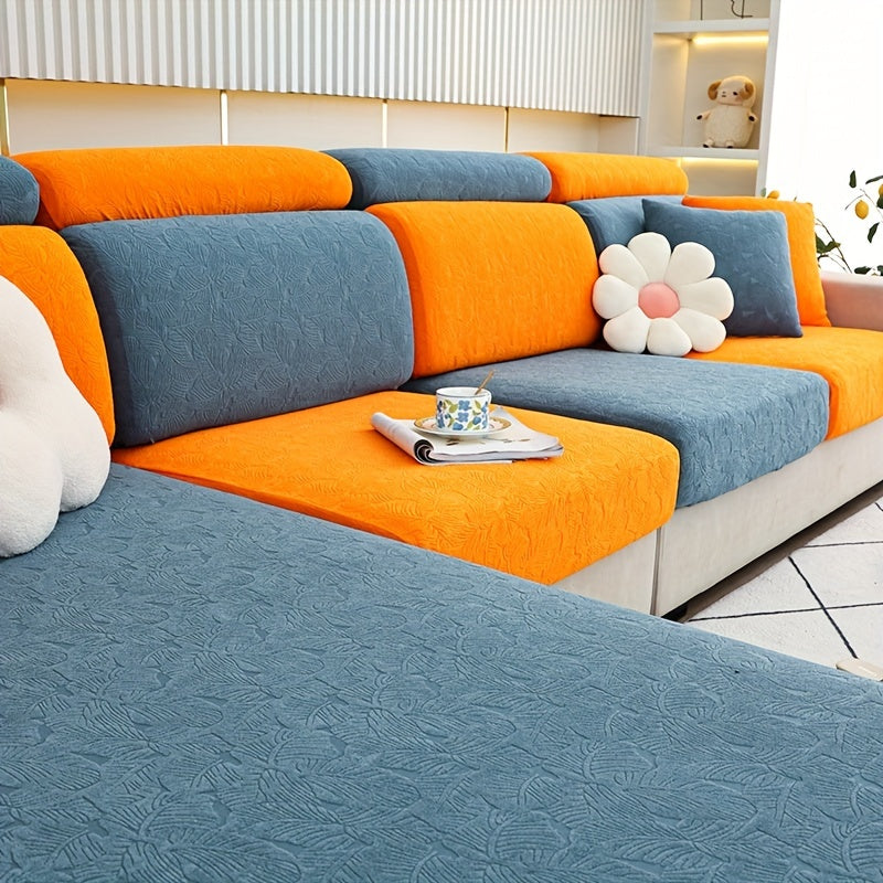 Толстый жаккардовый чехол для диванных подушек с резинкой, идеальная защита мебели для спальни, офиса или гостиной.