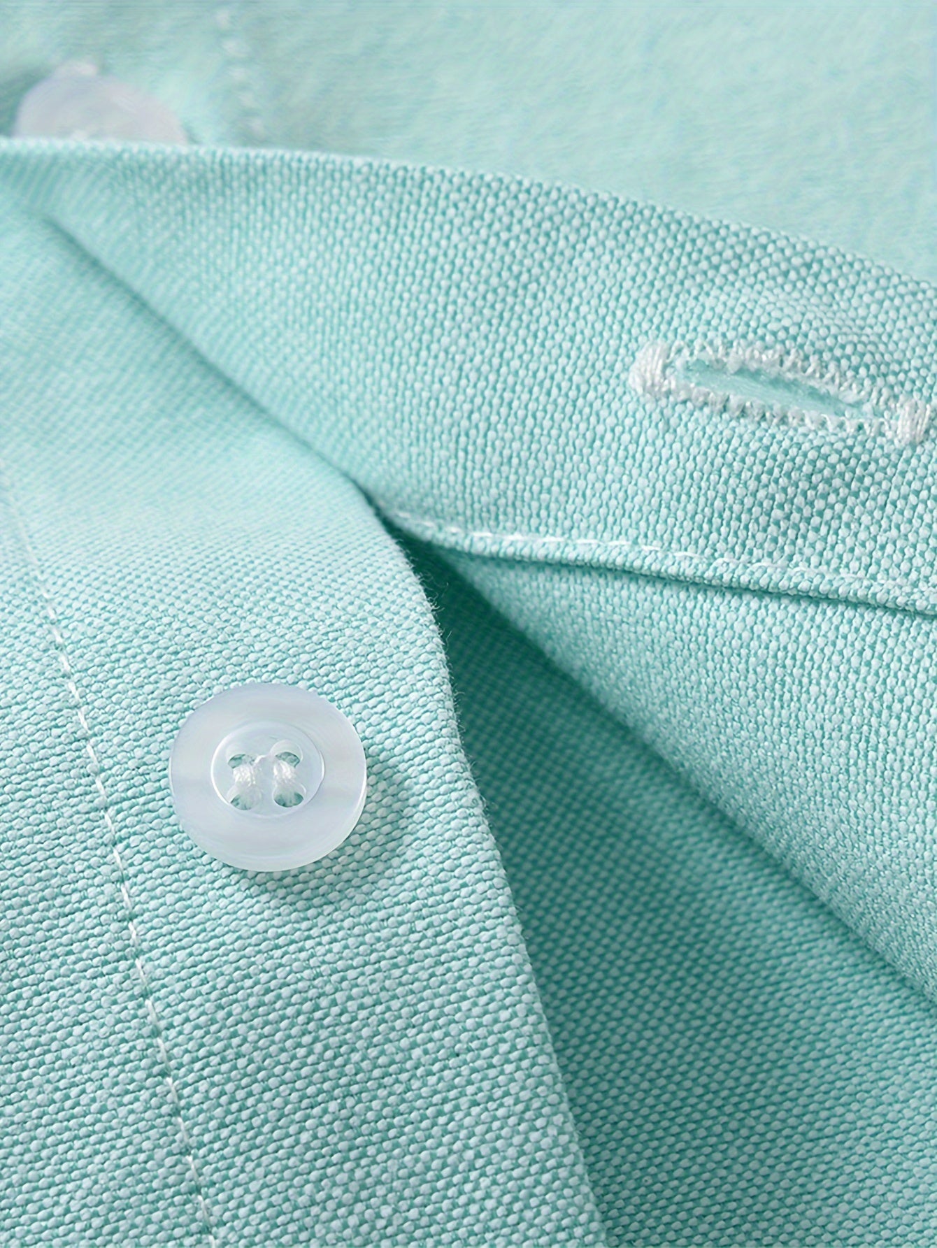 Camisa de manga larga rosa para niños con bolsillo en el pecho y botón, mezcla de algodón para bodas y fiestas