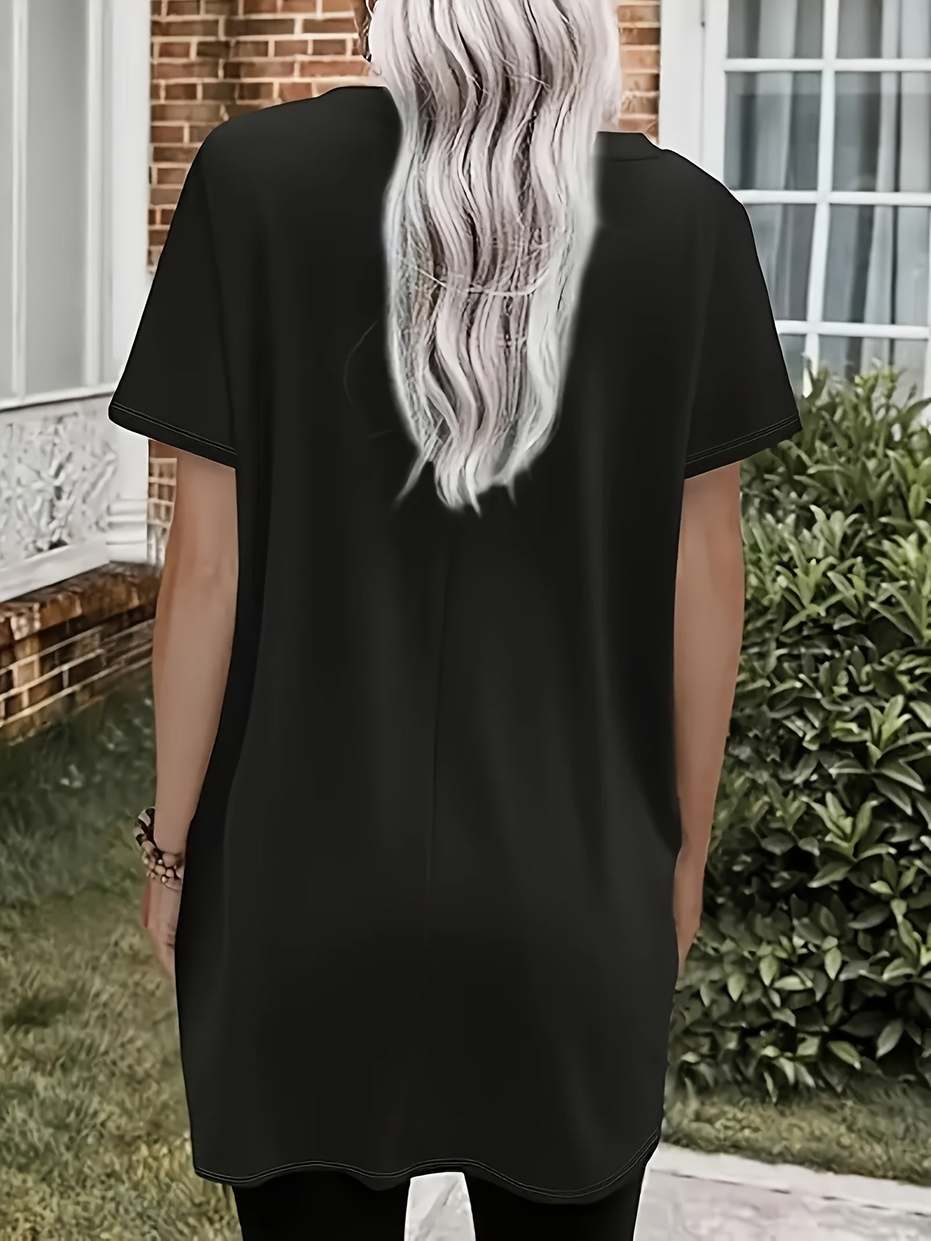 Women's Casual Summer Tops 2 Pack Short Sleeve Loose Fit Pockets Polyester