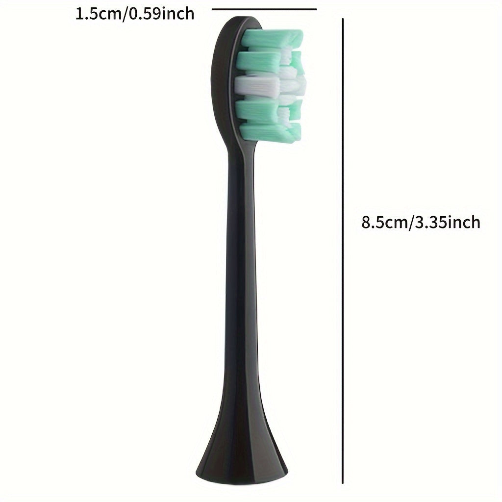 Kattalar uchun 4 ta yumshoq sochli o'rnatuvchi tish cho'tkasi boshlari, chuqur tozalash, oqartirish, to'q rangli