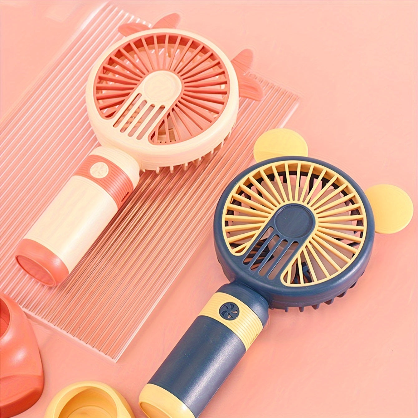 Portable USB Mini Fan, 360° Rotating Desktop Cooler, Quiet, Multiple Speeds