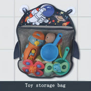 Baby Bath Toy Storage Bag with Suction Cups Kid's Bathroom Organizer