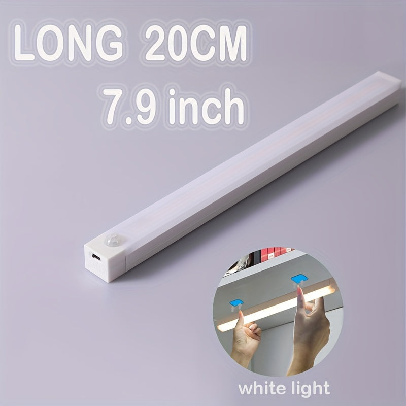 Wireless Motion-Activated LED Light Strip with Magnetic Mount and USB Rechargeable