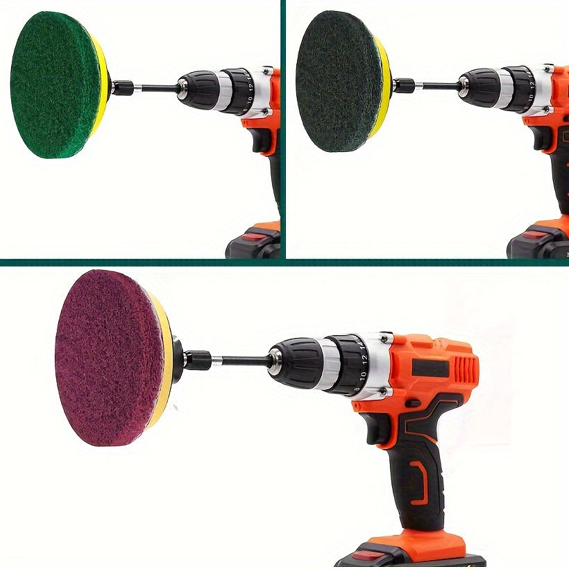 Set of 27 Power Scrubber Pads Drill Brush Attachments for Kitchen Bathroom Grout