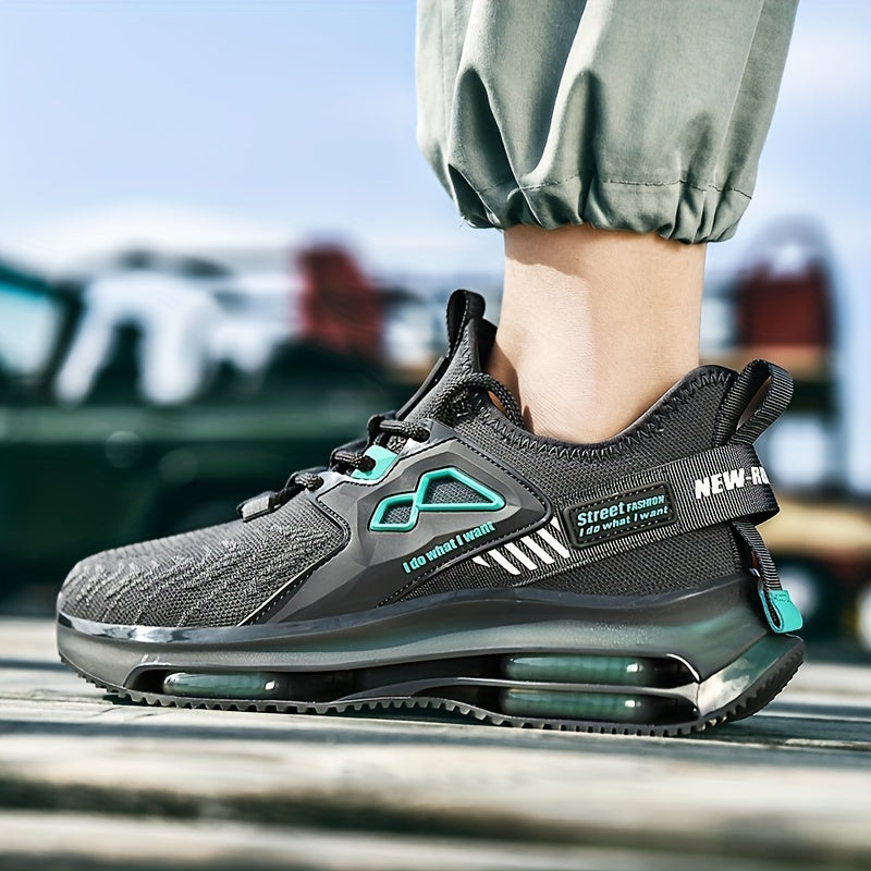 Men's Breathable Fabric Running Sneakers for Jogging and Casual Wear