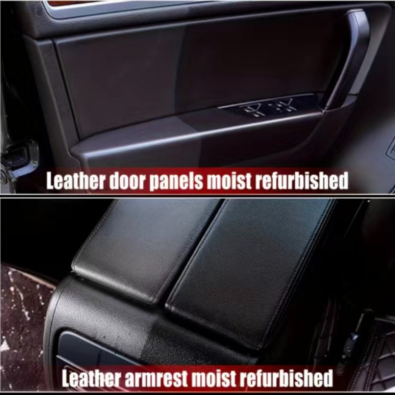 Crema de restauración para interior de coche 40ml Plástico ABS Cuero Salpicadero Negro Brillo de neumáticos