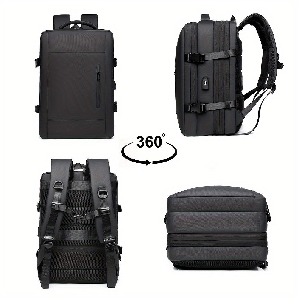 USB zaryadlash portiga ega katta sig'imli sayohat ruksagi, ochiq havoda faoliyatlar, piyoda sayr qilish va ishga borish uchun. Universitet talabalari uchun mos.