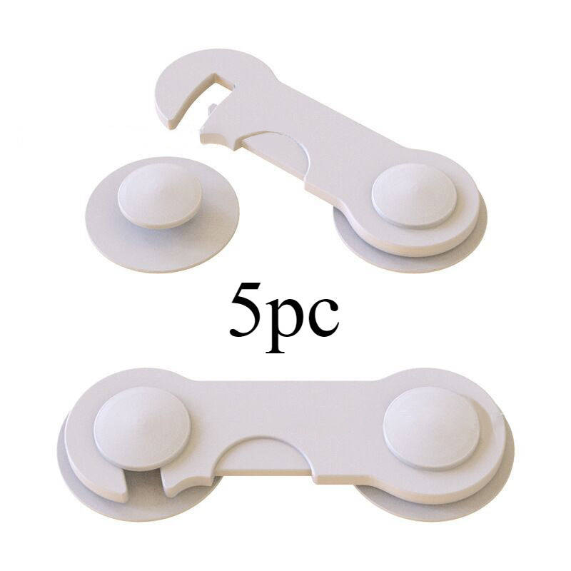 Xavfsizlik qulflari muzlatgichlar, shkaflar, derazalar va kiyim shkaflari uchun mavjud. 1, 5 yoki 10 ta to'plamdan tanlang.