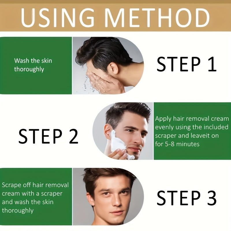 Crema depilatoria unisex de aceite de coco 150g sin dolor, rápida y suave