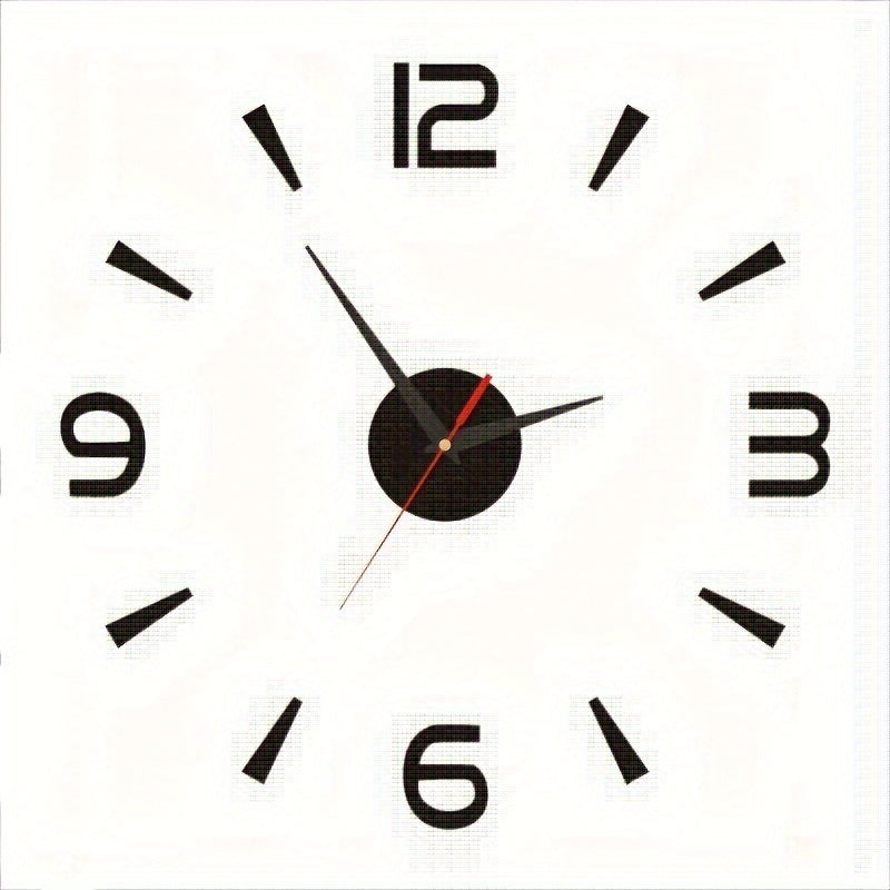 European Style Wall Clock with Luminous Digital Display and Arched Crown Battery Operated