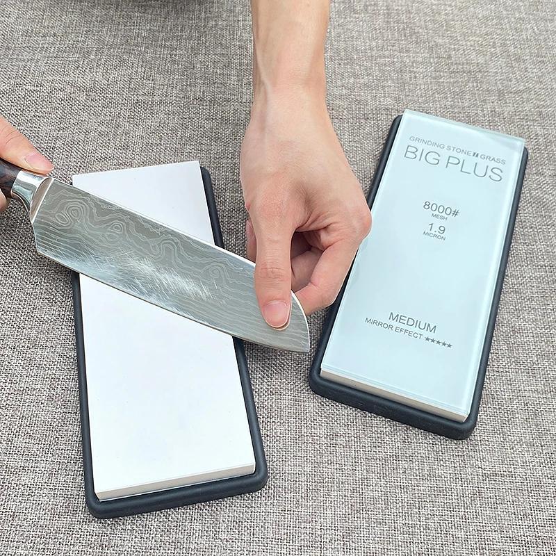 Oshxona pichoqlari uchun shisha qattiqlashtiruvchi, uy va restoran foydalanishi uchun qo'lda silliqlash tizimi